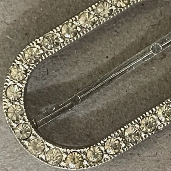 1920's Belt Buckle or Scarf Clip Gorgeous Rhinestones I can't read the marks - Picture 2 of 12